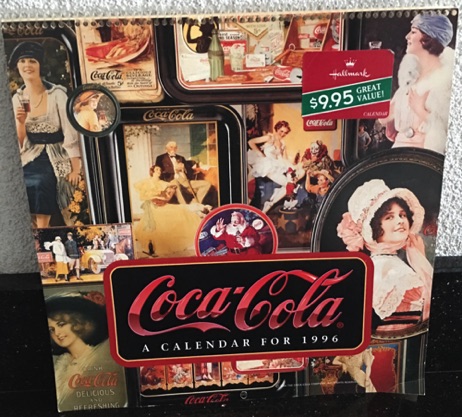2307-1 € 10,00 coca cola kalender 1996 12x afbeeldingen kunnen worden ingelijst.jpeg